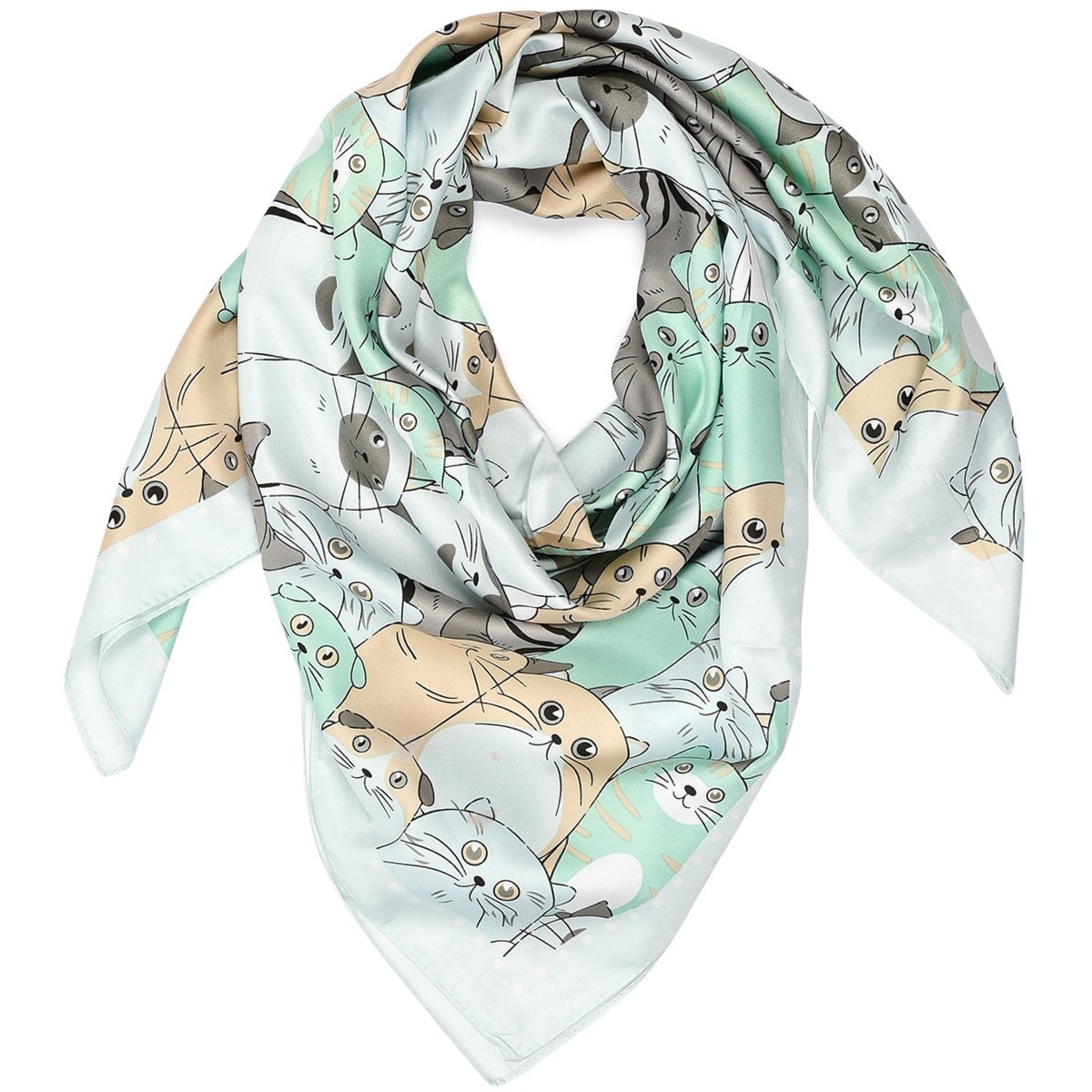 Chusta damska apaszka pod szyję lekka elegancka oryginalna MDB-29