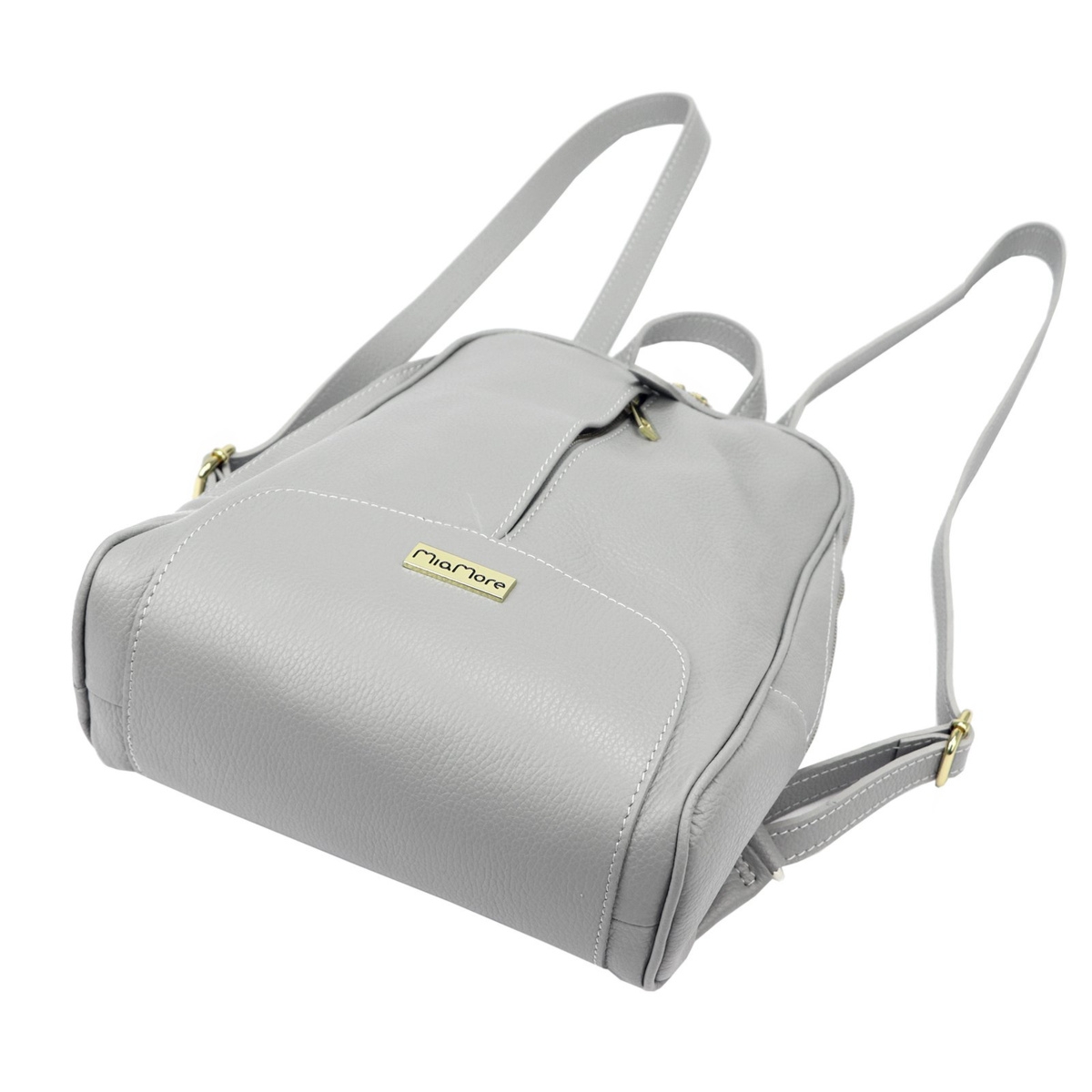 Damski plecak z prawdziwej skóry MiaMore 2001 DOLLARO