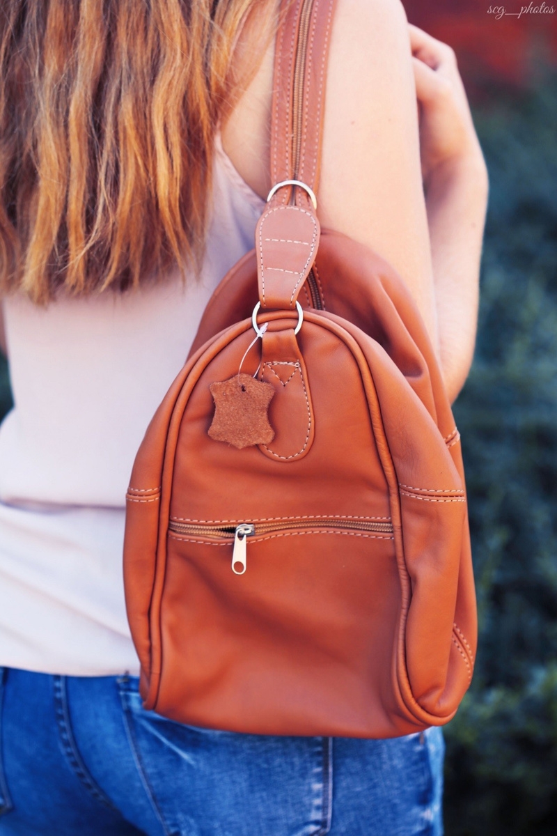 Fioletowy plecak damski skórzany torebka 2w1 Beltimore 019