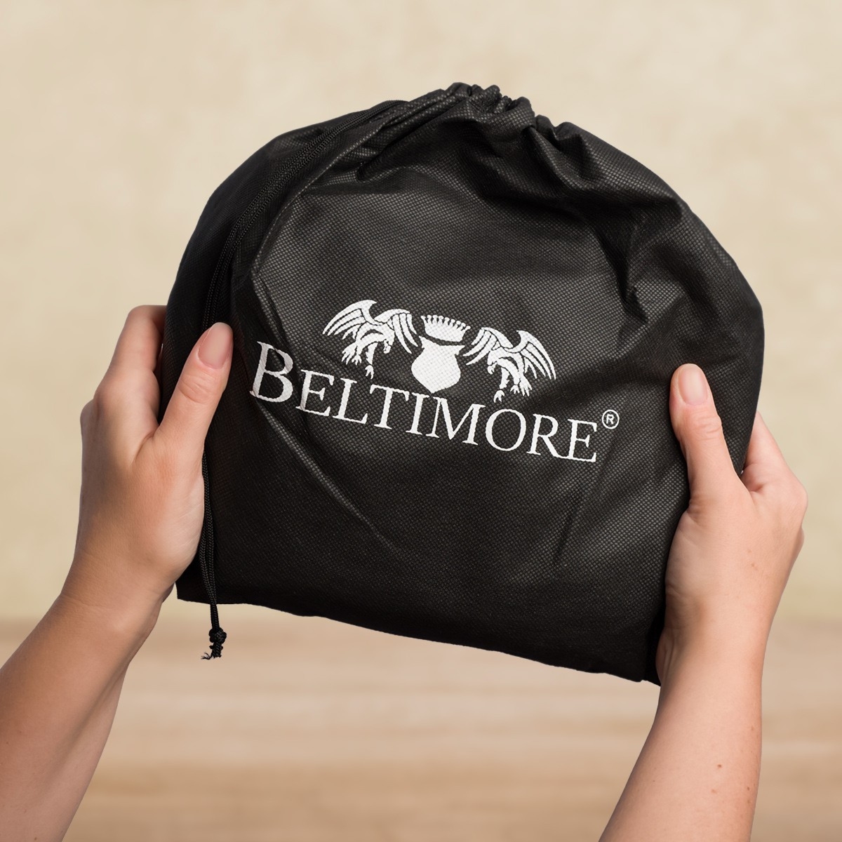 Torebka damska skórzana listonoszka mała premium slim klasyczna beżowa Beltimore L51