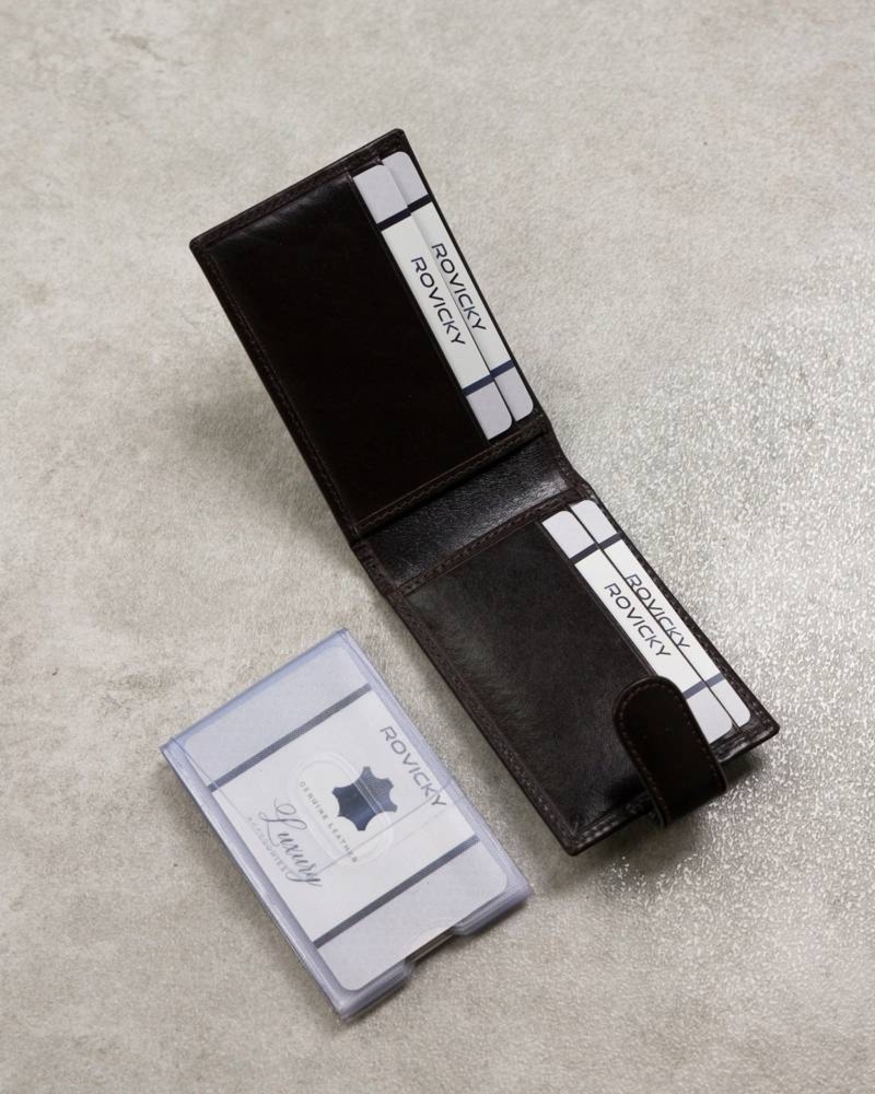 Małe skórzane Etui na karty i dokumenty od Rovicky