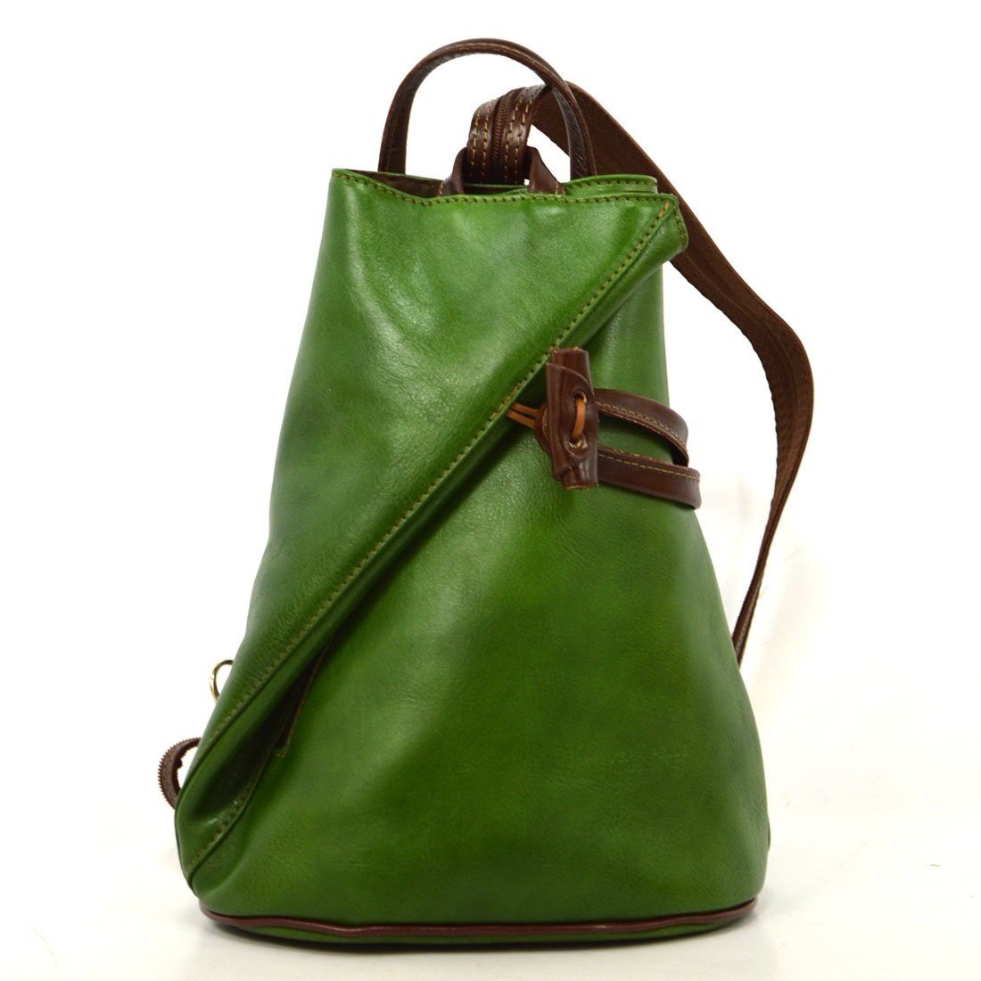 Designerski damski plecak skórzany na ramię