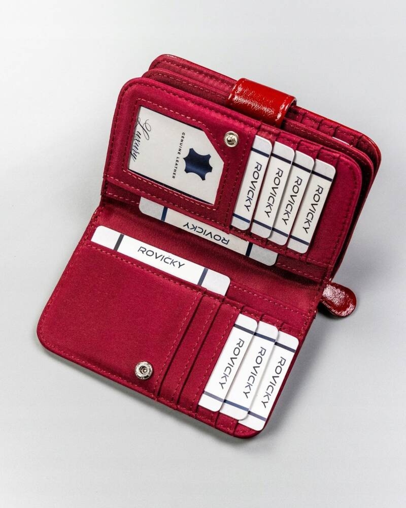 Elegancki portfel damski ze skóry eko 4U Cavaldi