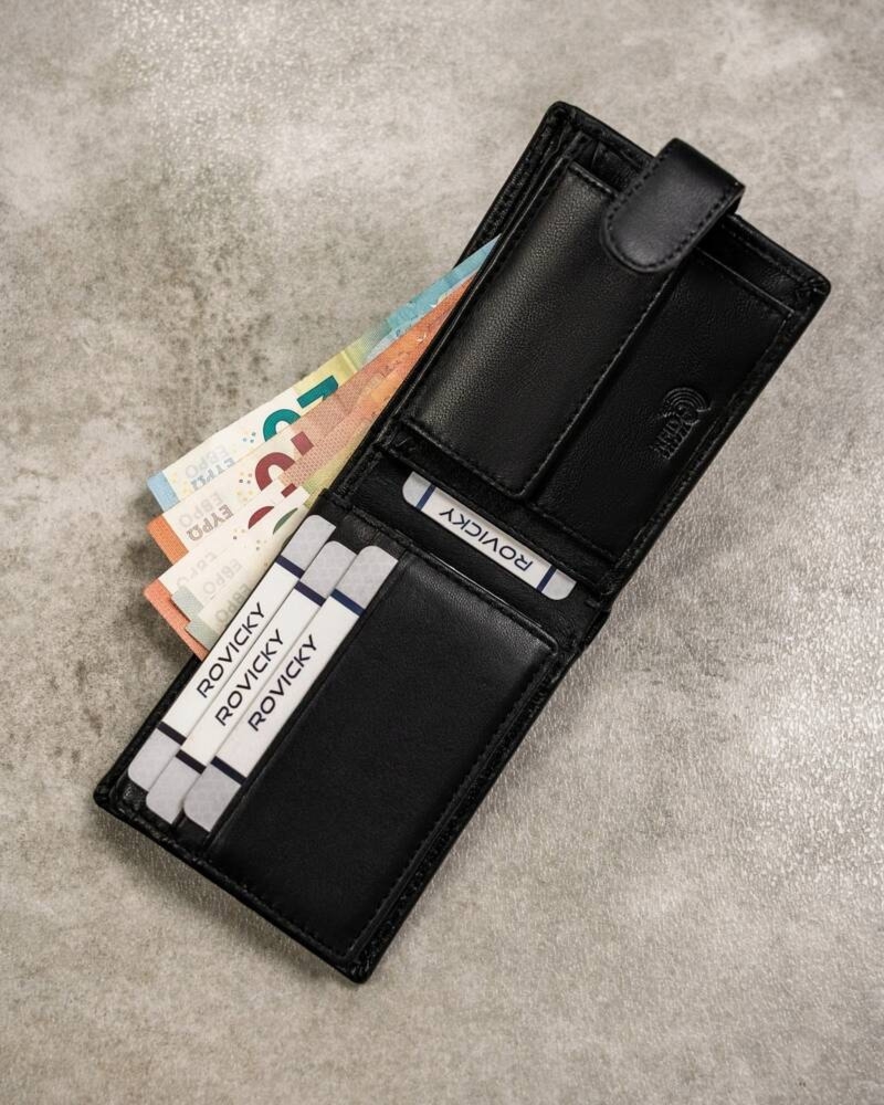 Męski Zestaw prezentowy portfel i brelok Rovicky