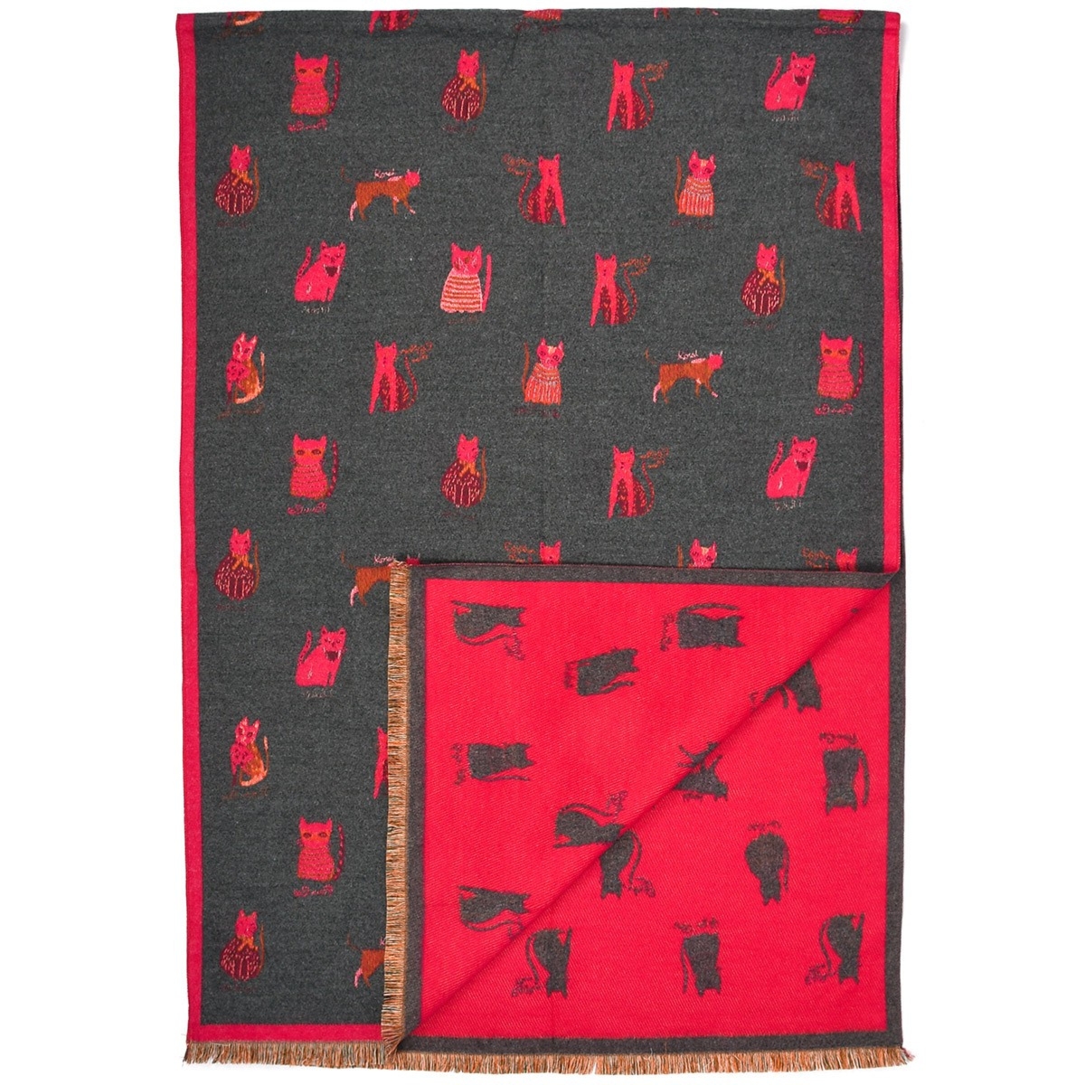 Szalik damski duży bawełniany niepowtarzalny XA-1-1