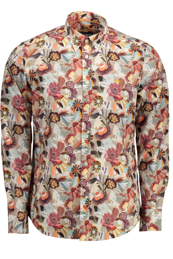 BEŻOWA KOSZULA Z DŁUGIM RĘKAWEM HARMONT & BLAINE MĘSKA