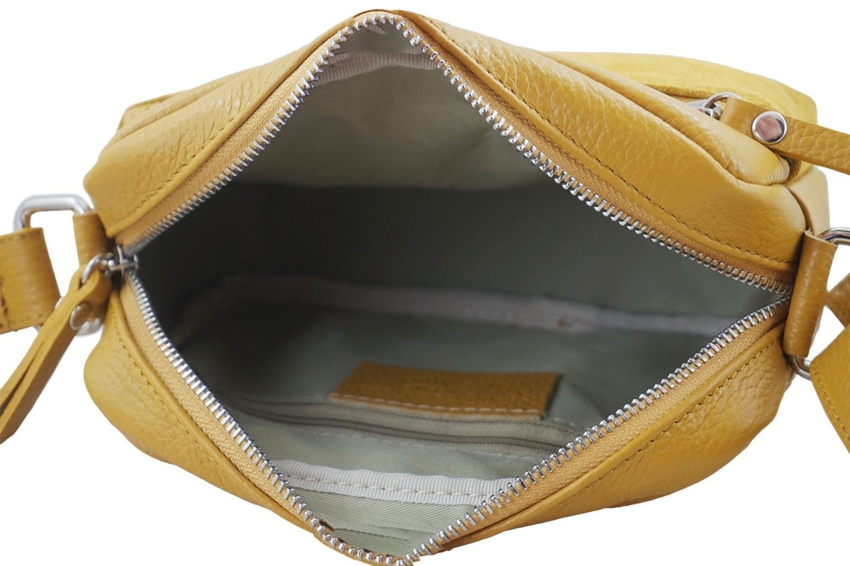 Listonoszka na szerokim pasku Casual - Szara jasna