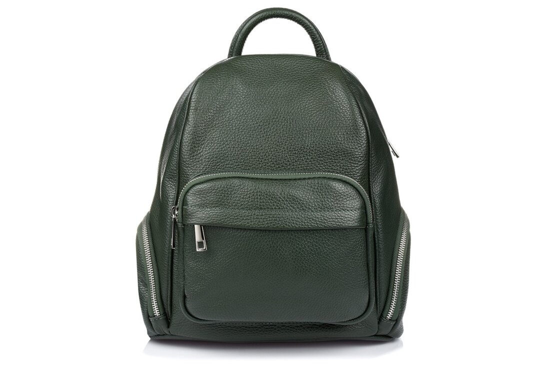 Kremowy Włoski Plecak Skórzany damski Skóra Naturalna U21