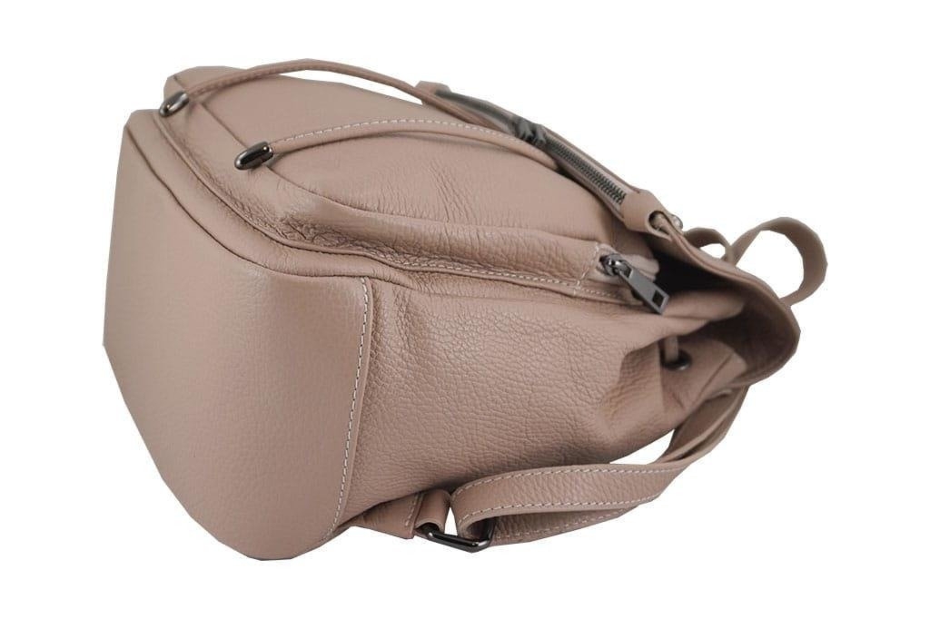 Plecak damski skórzany - Barberinis - Czerwony