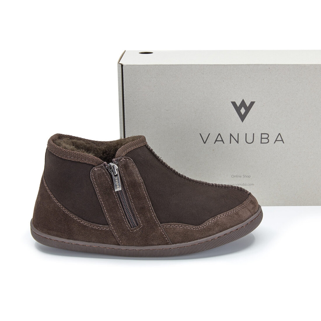 Kapcie damskie IDAHO Brązowe