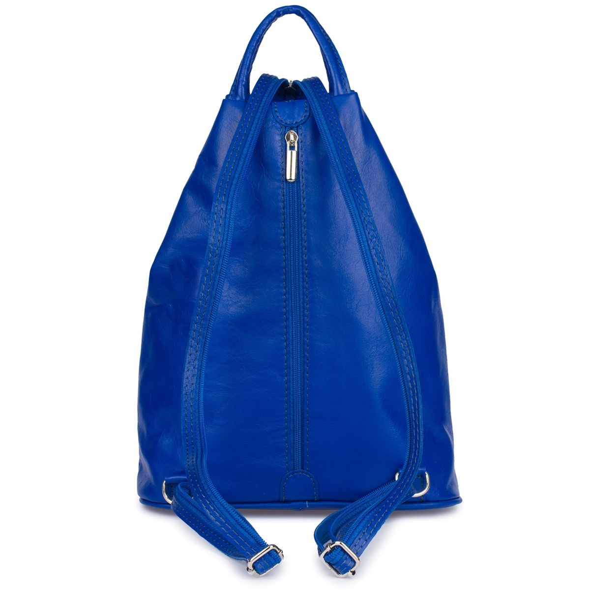 Vera Pelle damski plecak miejski skóra naturalna pojemny 4 kieszenie