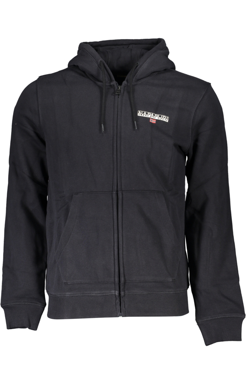 CZARNA BLUZA MĘSKA NAPAPIJRI Z ZAMKIEM