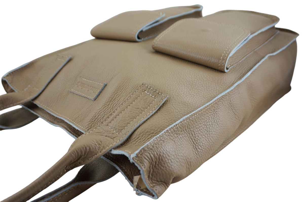 Torby shopper bag do pracy - Beżowe