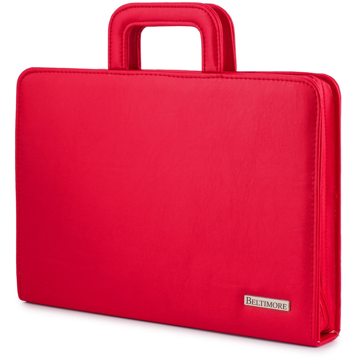 Biwuar neseser aktówka teczka organizer dla handlowca stylowa czerwona Beltimore I67