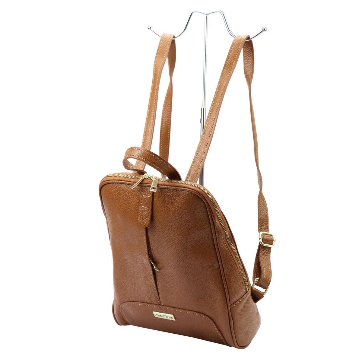 Damski plecak z prawdziwej skóry MiaMore 2001 DOLLARO