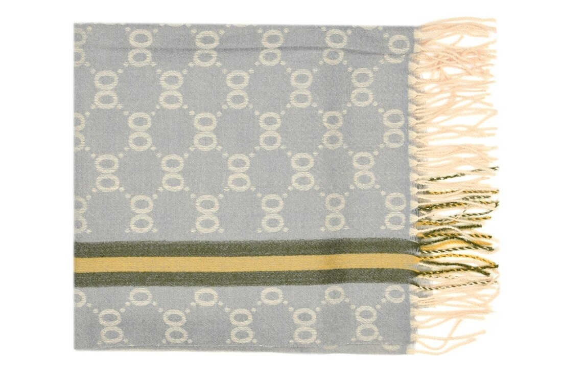 Bawełniany duży szalik damski ciepły szal frędzle D12ax57_2