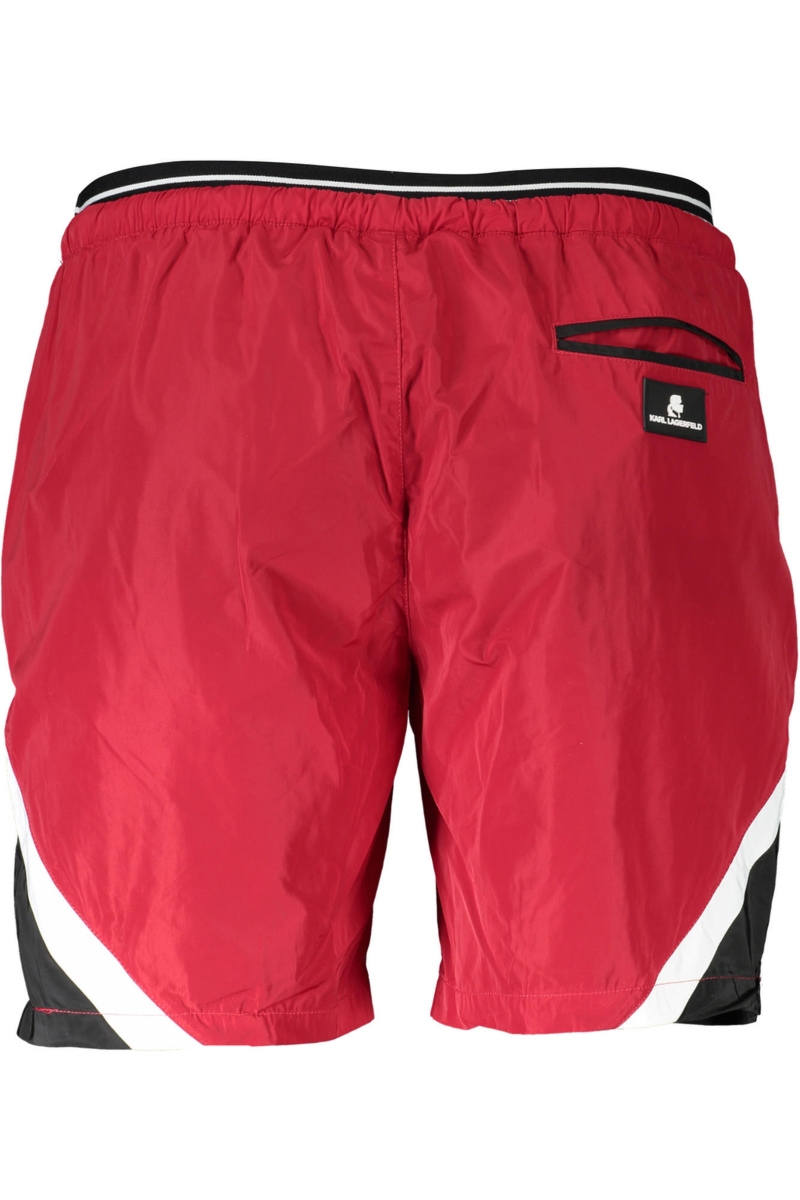 KARL LAGERFELD KOSTIUM KĄPIELOWY MĘSKI SPÓDNICZKA CZERWONA