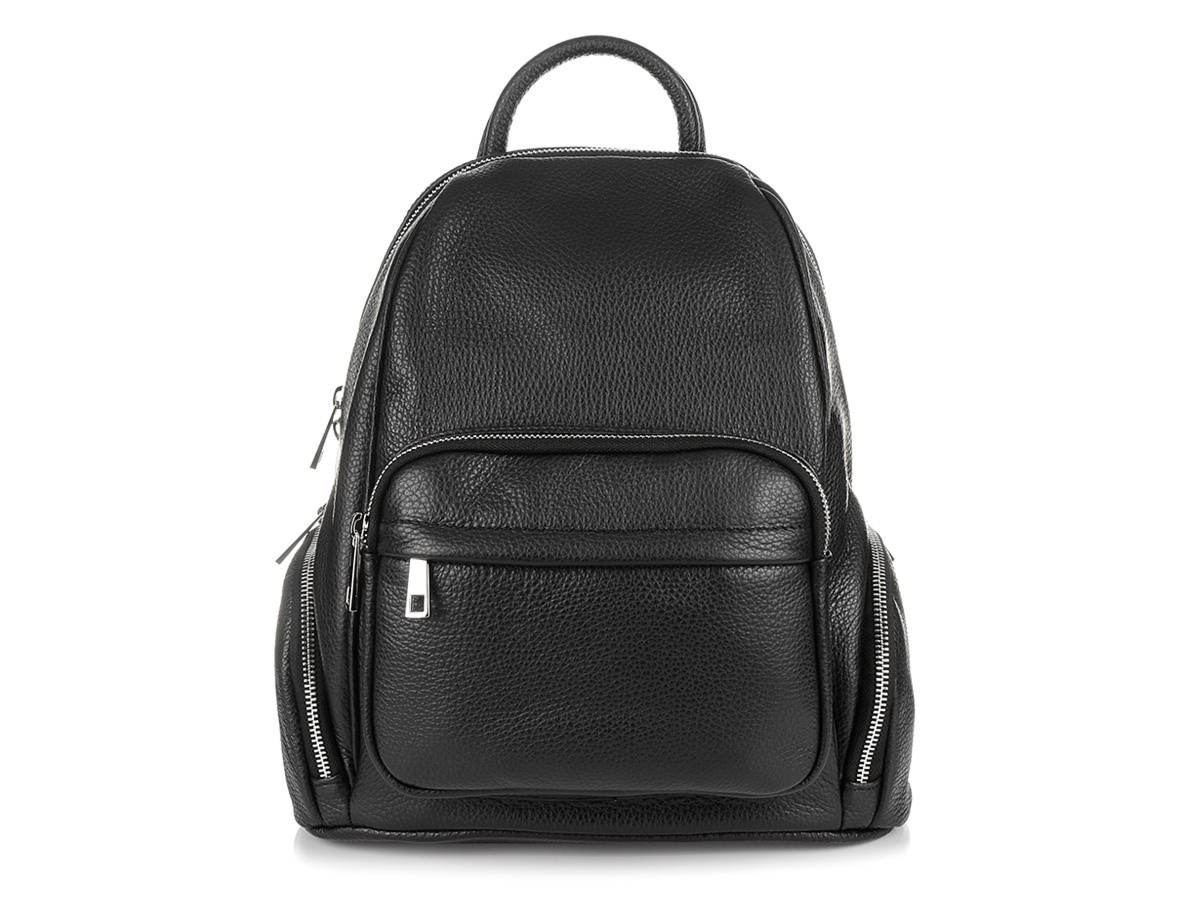 Kremowy Włoski Plecak Skórzany damski Skóra Naturalna U21