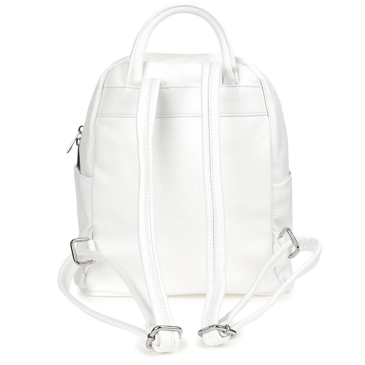 Pudrowy róż Włoski Plecak Skórzany A4 damski pojemny solidny C78