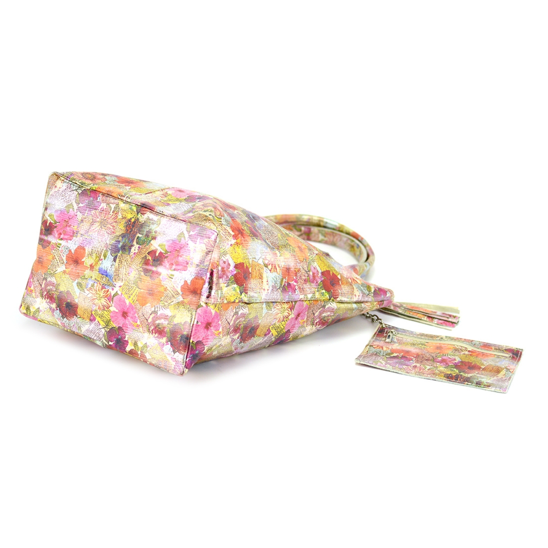 Vera Pelle damska shopperbag skórzana torebka na ramię duża dopinane etui