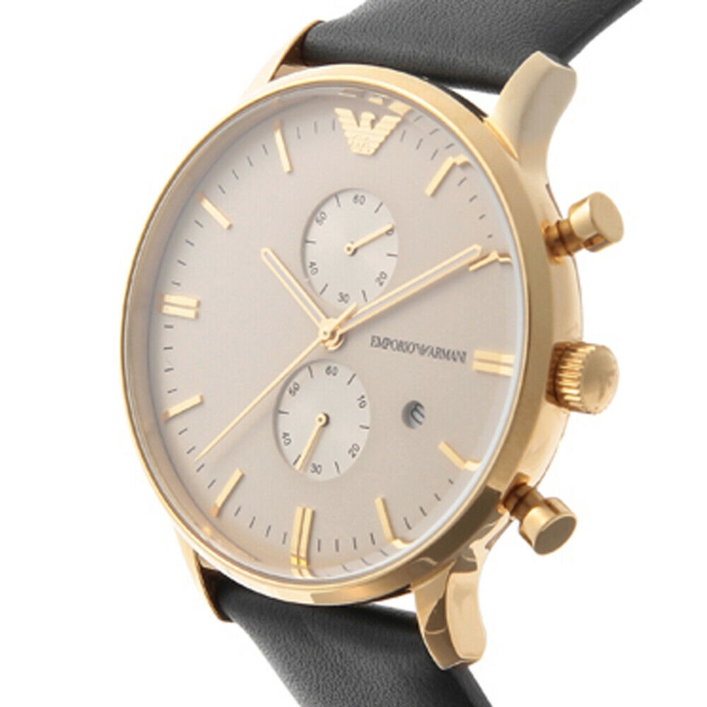 Zegarek ARMANI AR0386. Kwarcowy, Kolor złoty. Mężczyzna.