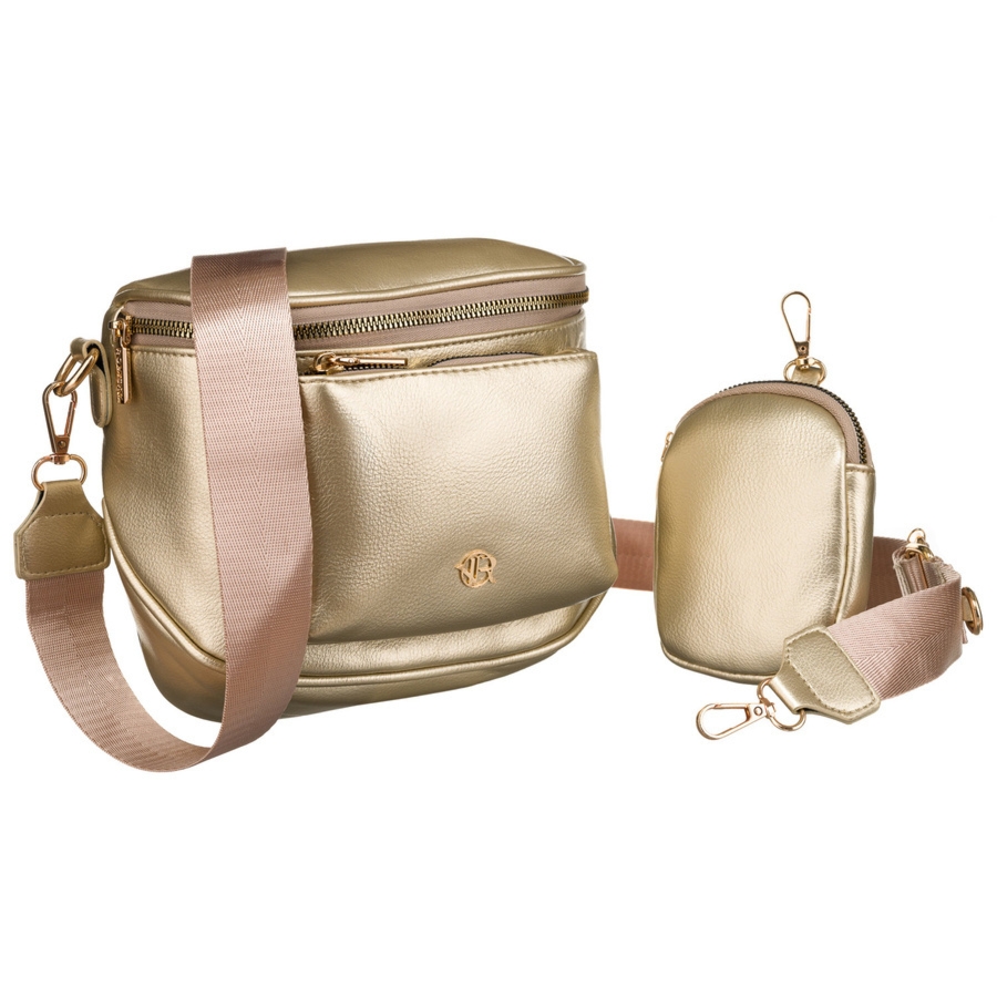 Elegancka saszetka damska na ramię wykonana ze skóry ekologicznej - Rovicky