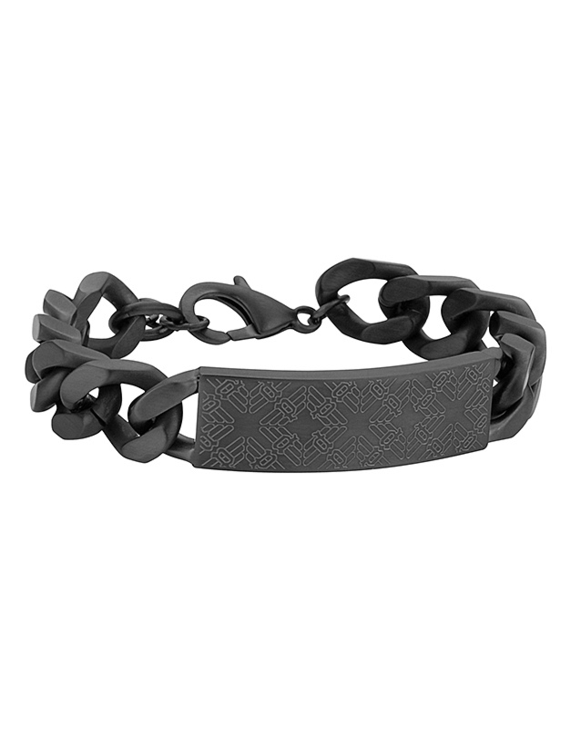 Biżuteria POLICE S14WA06B. Bransoletka, Kolor czarny. Mężczyzna.