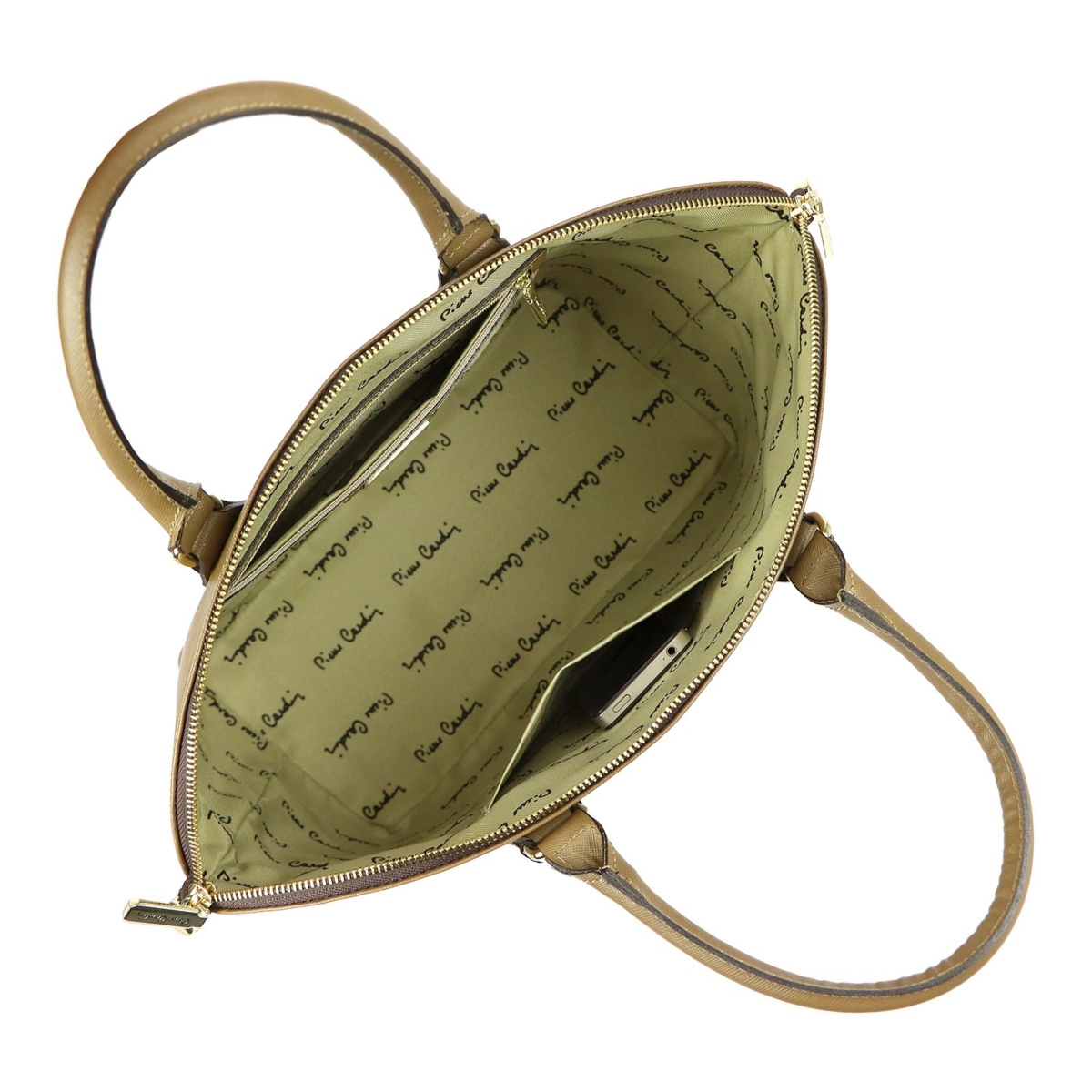 Duża Damska torebka na ramię shopperbag ze skóry naturalnej Pierre Cardin