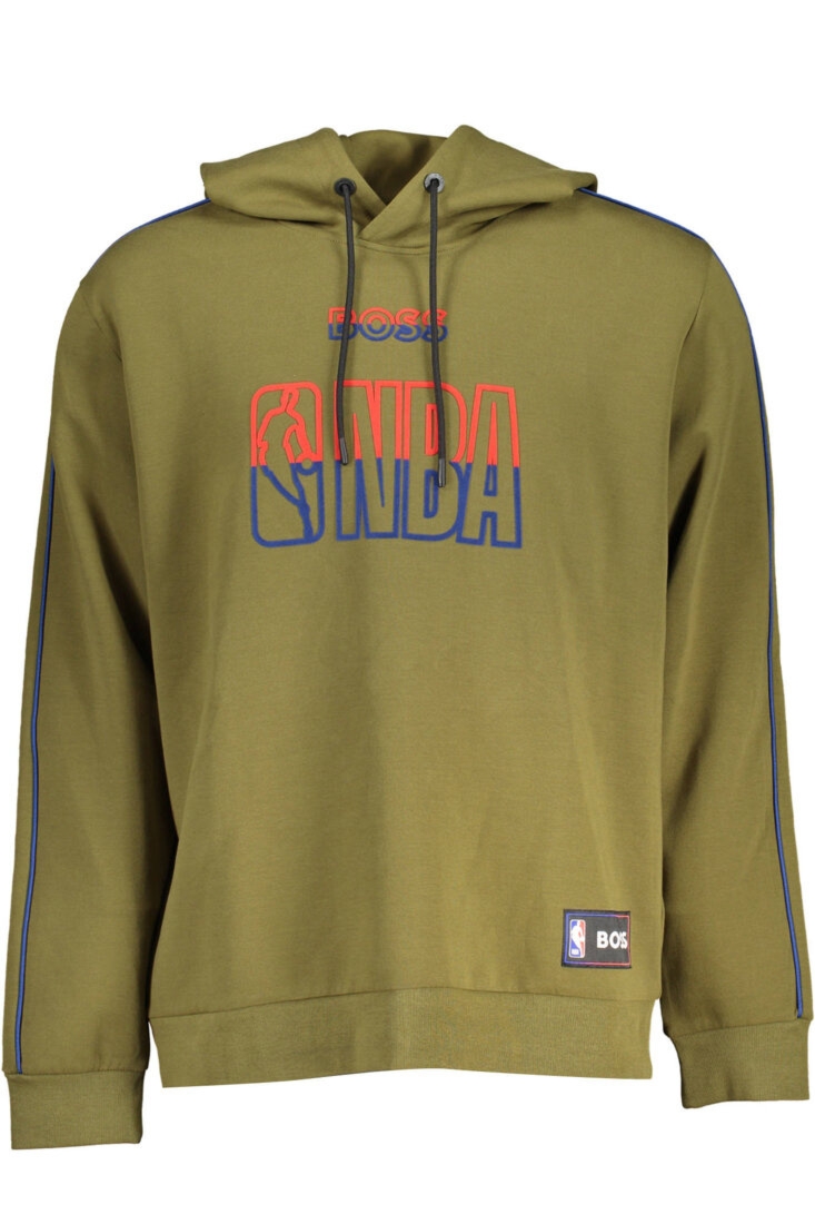 HUGO BOSS MAN ZIELONA BLUZA BEZ ZAMKA