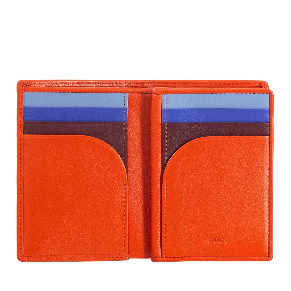 DuDu męski pionowy portfel skóra naturalna duży składany etui na dokumenty