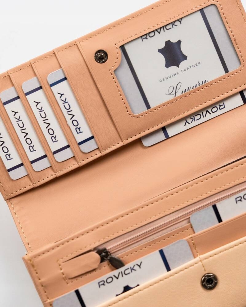 Podłużny portfel damski ze skóry eko 4U Cavaldi