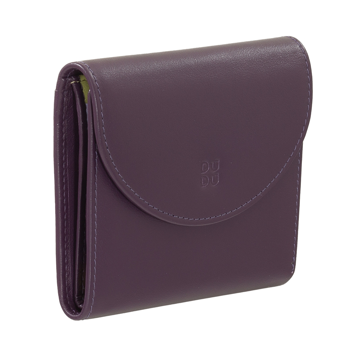 DUDU portfel damski skóra naturalna zgrabna portmonetka na zatrzask