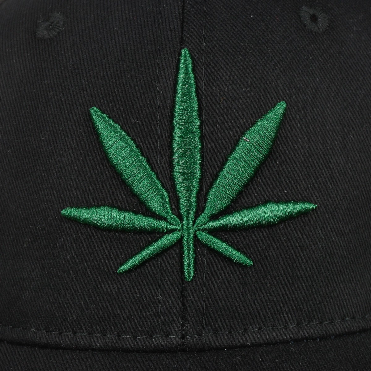 Czarna Czapka z daszkiem baseballówka liść regulacja cz-m-52