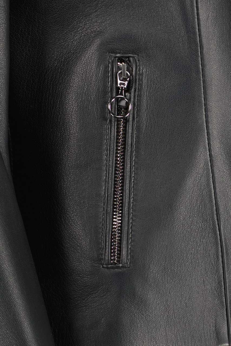 Bukowski damska Skórzana kurtka "Honorata" zapinana na guziki