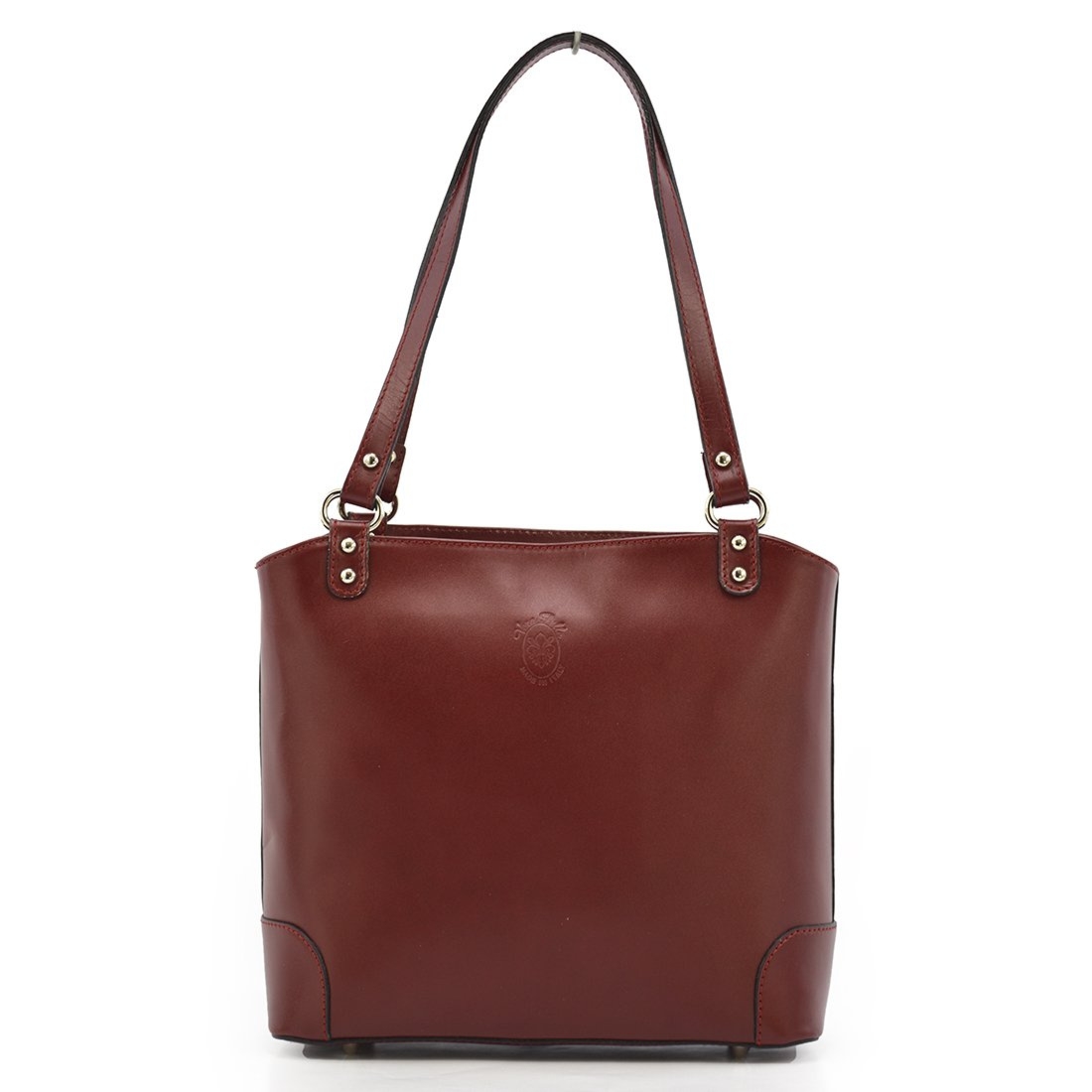 Vera Pelle duża shopperbag na ramię damska skórzana torebka pojemna