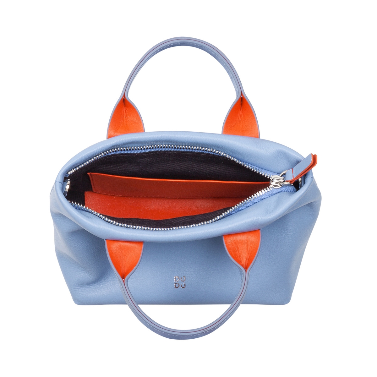 DUDU Mini torebka do ręki damska z łańcuszkiem listonoszka skóra naturalna