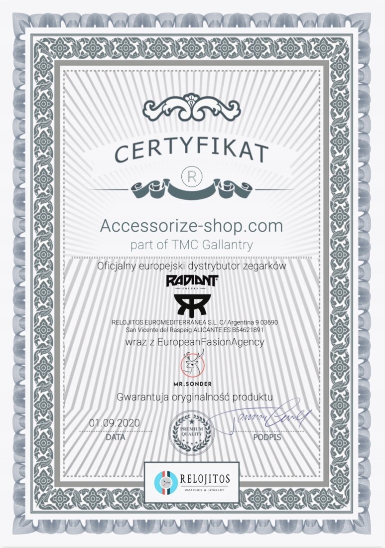 Zegarek RADIANT RA531603. Kwarcowy, Kolor czarny. Mężczyzna.