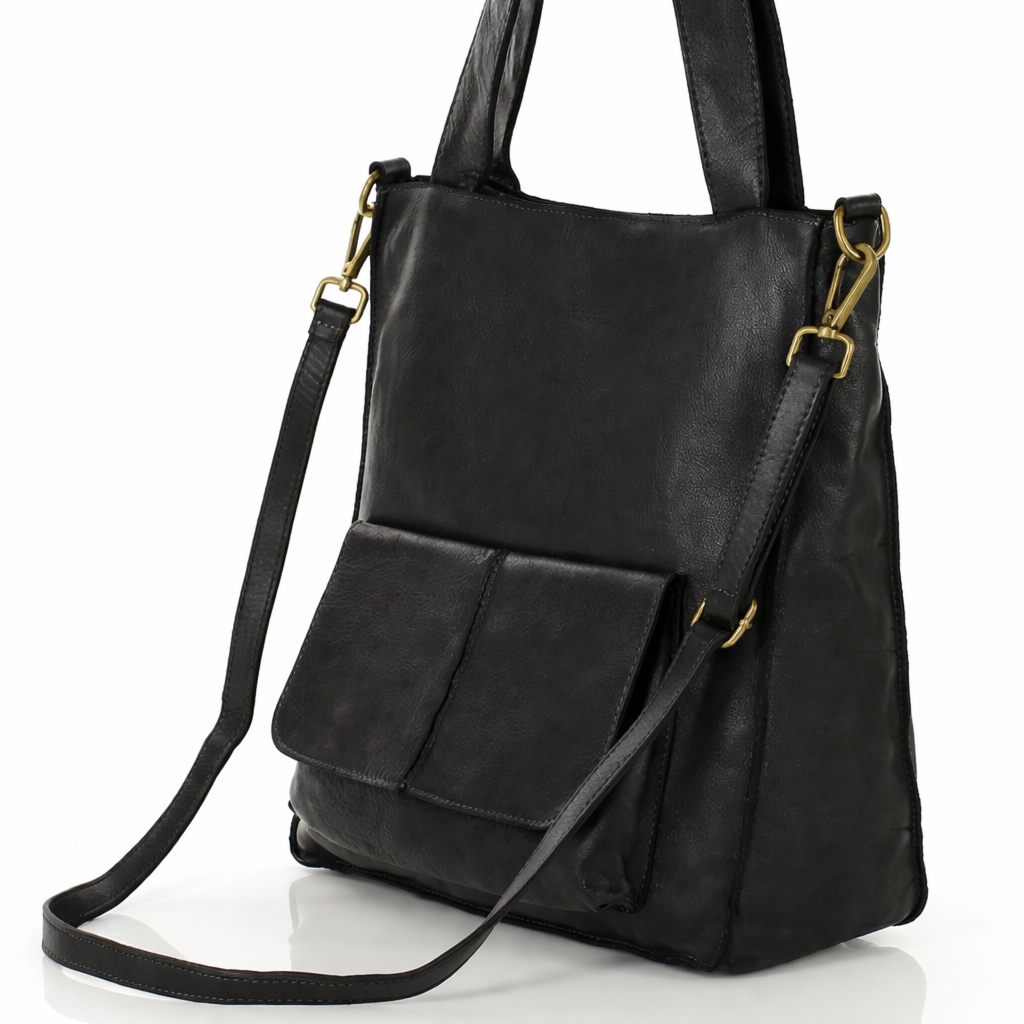 Vera Pelle Torebka Damska Shopper A4 Skóra Naturalna Duża na Ramię