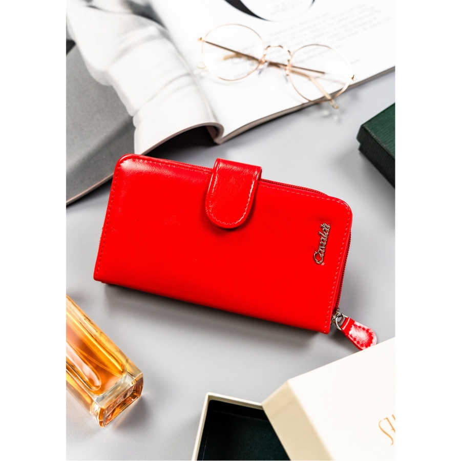 Pionowa duża damska portmonetka marki 4U Cavaldi