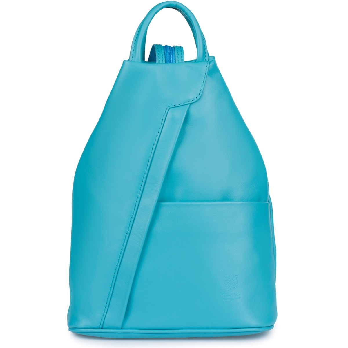 Vera Pelle damski plecak miejski skóra naturalna pojemny 4 kieszenie