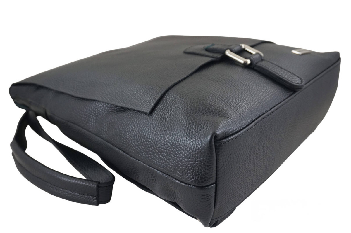 Stylowy plecak damski skórzany - Czarny