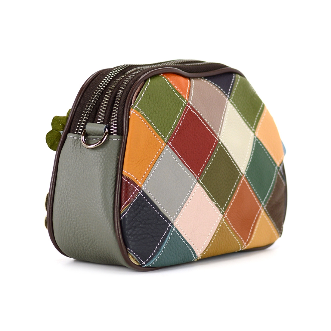 Magic Bags damska listonoszka skórzana kolorowa mozaika torebka na ramię