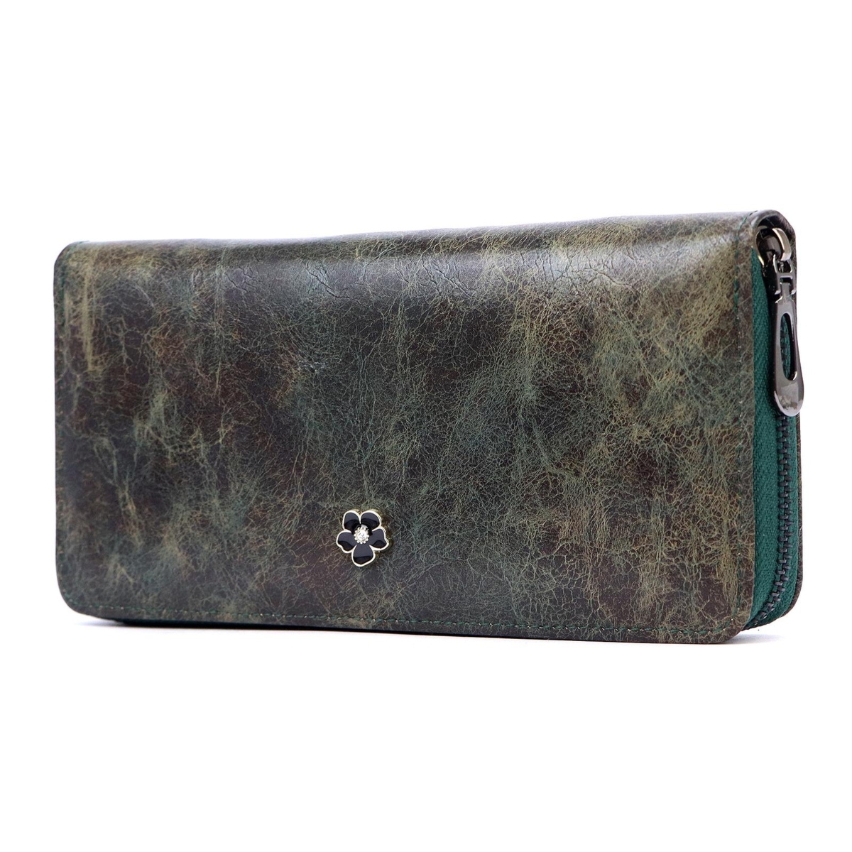 Portfel damski z elementami ze skóry naturalnej Cavaldi PX25-2-JZ