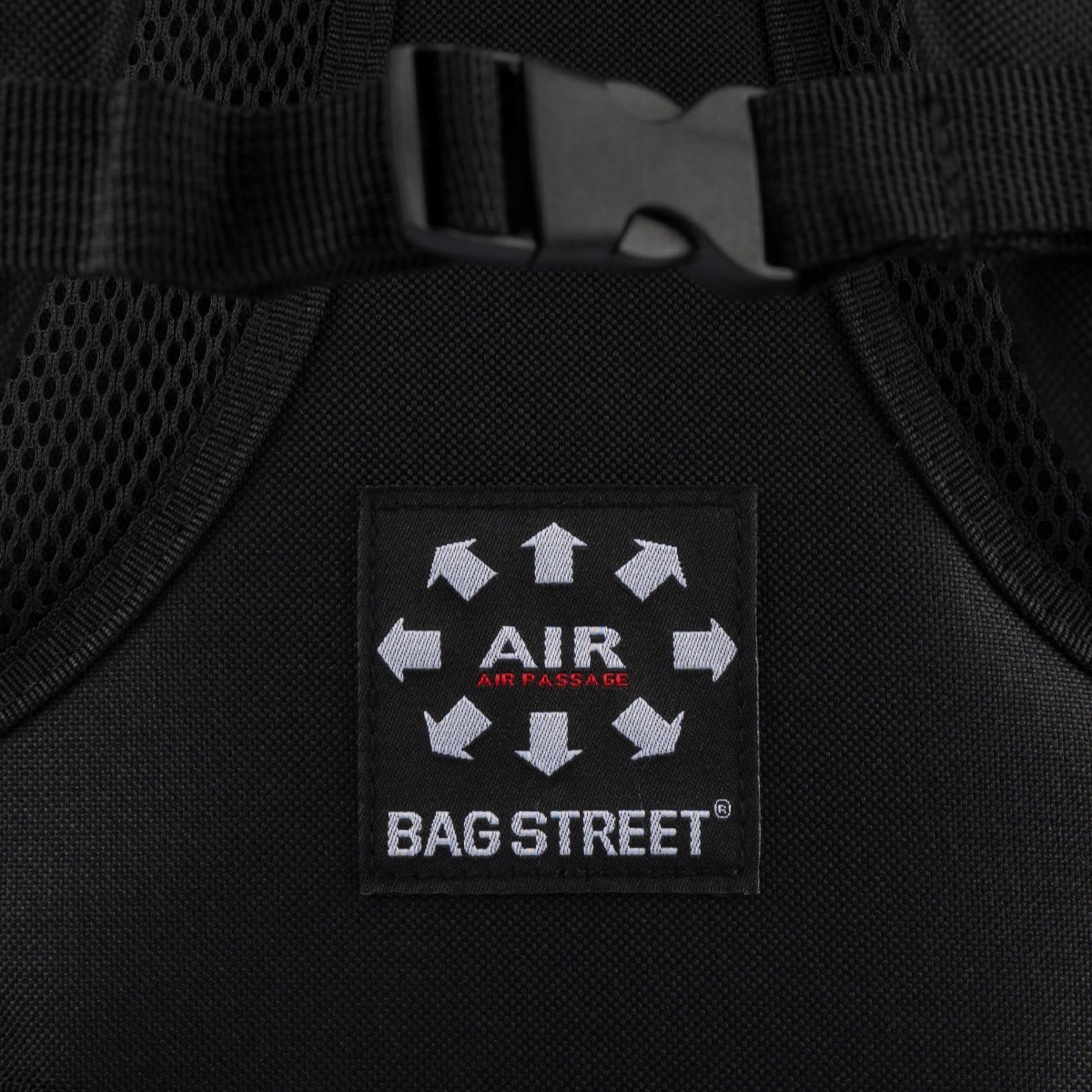 GRANATOWO-CZARNY Solidny 3KOMOROWY plecak miejski SPORTOWY duży M83