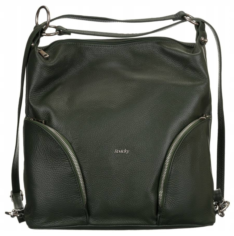 Duża Skórzana torebko-plecak na ramię od Rovicky