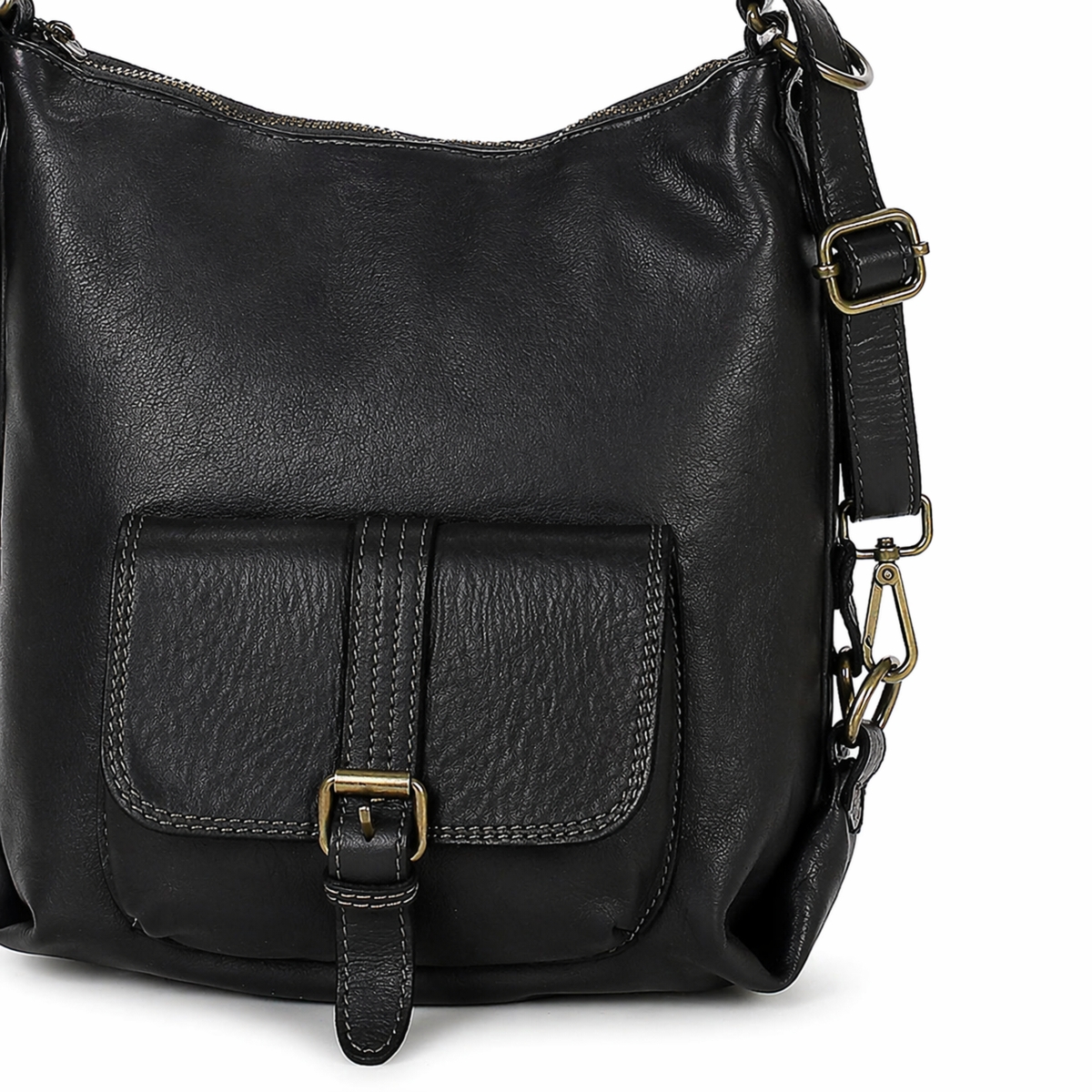 Torba skórzana dla wymagających z opcją plecak old school leather bag - Pelle Lavata czarny