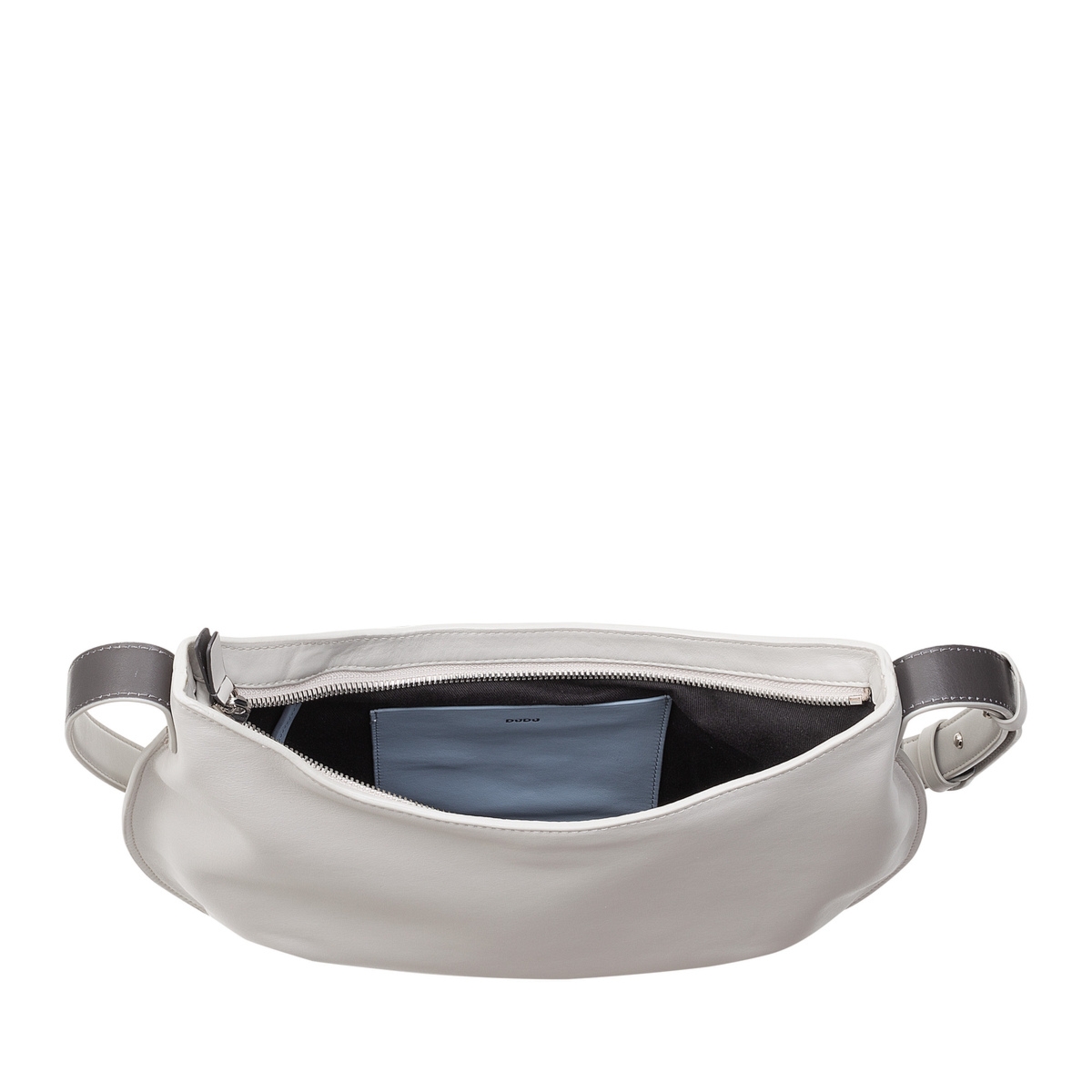 DUDU damska torebka na ramię listonoszka ze skóry naturalnej stylowa