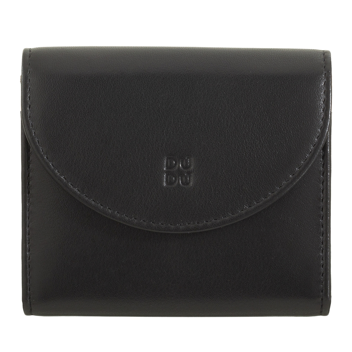 DuDu mała portmonetka skóra naturalna damski portfel na zatrzask