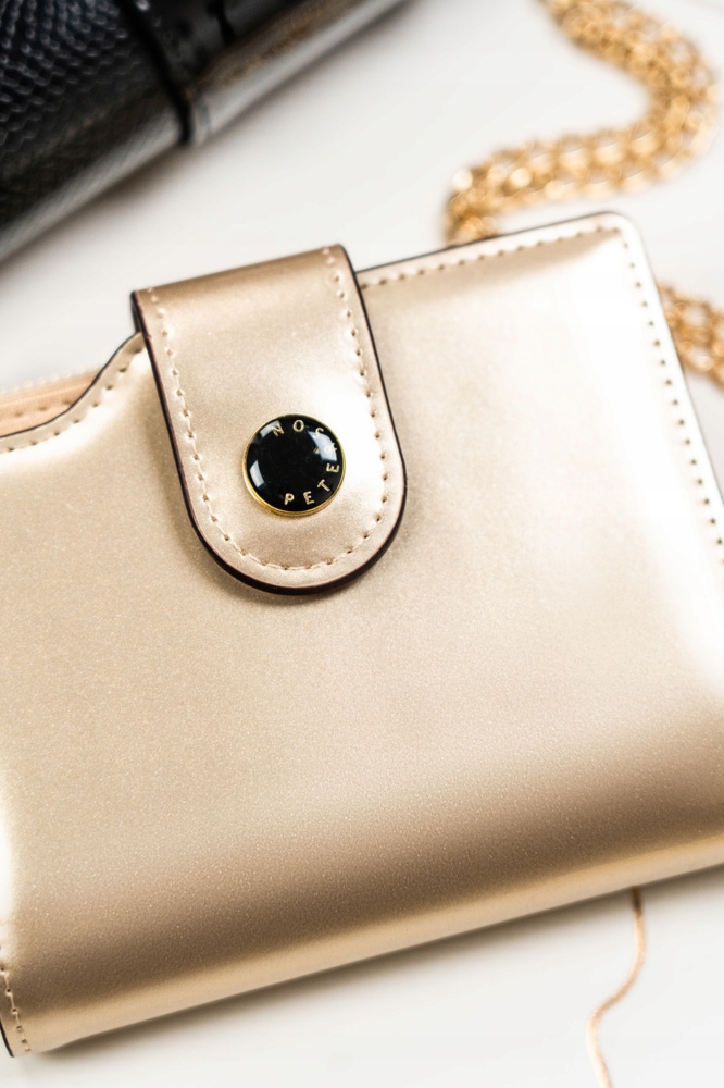 Zgrabny portfel damski ze skóry eko Peterson RFID