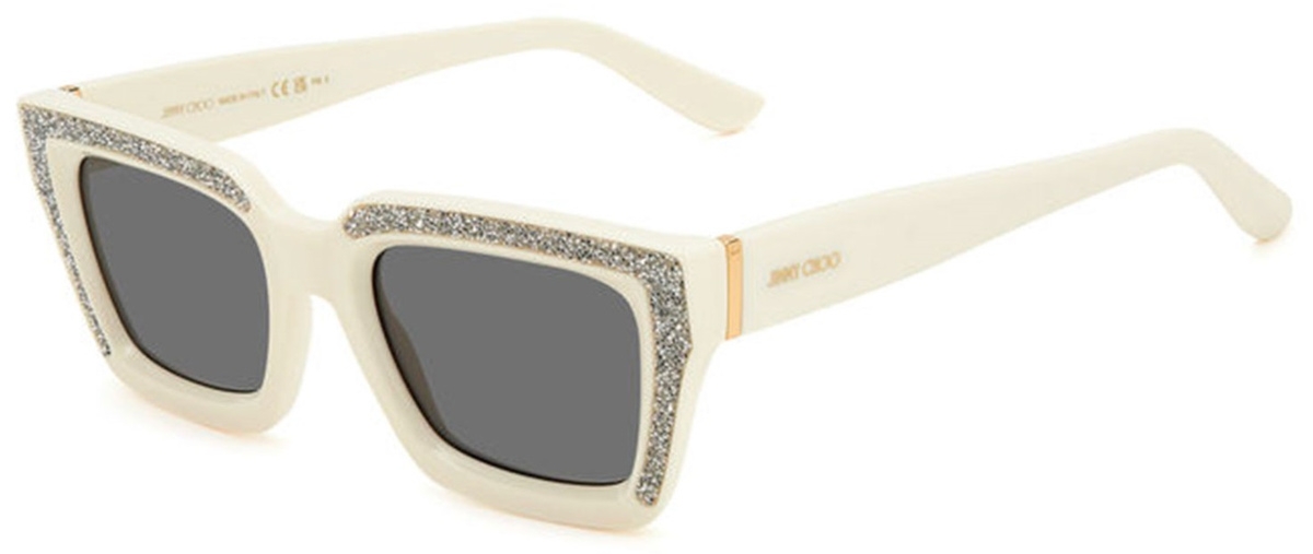 Okulary JIMMY CHOO MEGS-S-SZJ2K. Okulary przeciwsłoneczne, Kolor biały. Kobieta.